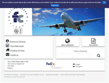 Tablet Screenshot of flyingcargo-bg.com